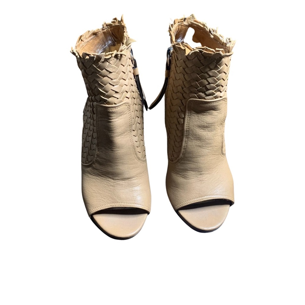 Coach Tan Open Toe Leather Heels - Picture 4 of 6